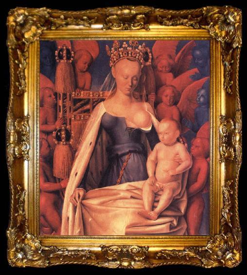 framed  Jean Fouquet Maria mit Kind, ta009-2
